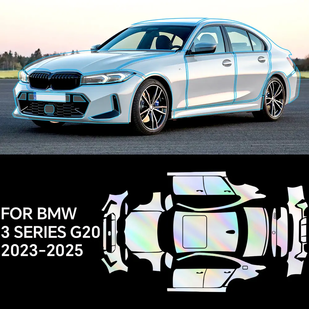 

Custom Precut For BMW 3 SERIES G20 2023-UP Full Vehicle Clear Bra PPF Paint Protection Film TPU Transparent Anti Scratch