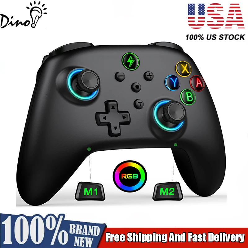 DinoFire NC100 do PC/Switch/Android/iOS Kompatybilność z wieloma systemami Gamepad Ulepszenie Tryb Programowania Kontrolera Switch