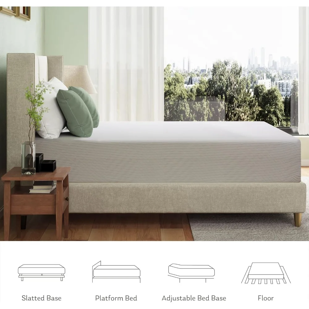 Full Mattress in a Box, 8 inch Mattresses for Platform Bed Double Size Daybed Bunk, Memory Foam Medium Firm