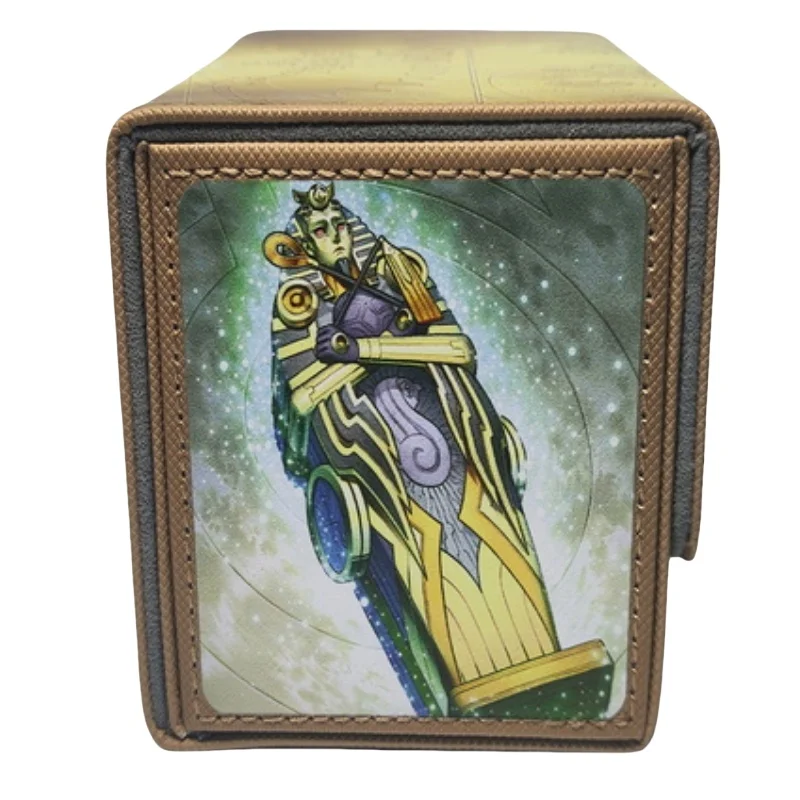 Card Case Yu-Gi-Oh Tcg Horus Walls of The Imperial Tomb Diy Quality Leather Action Toy Figures Anime Game Collection Storage Box