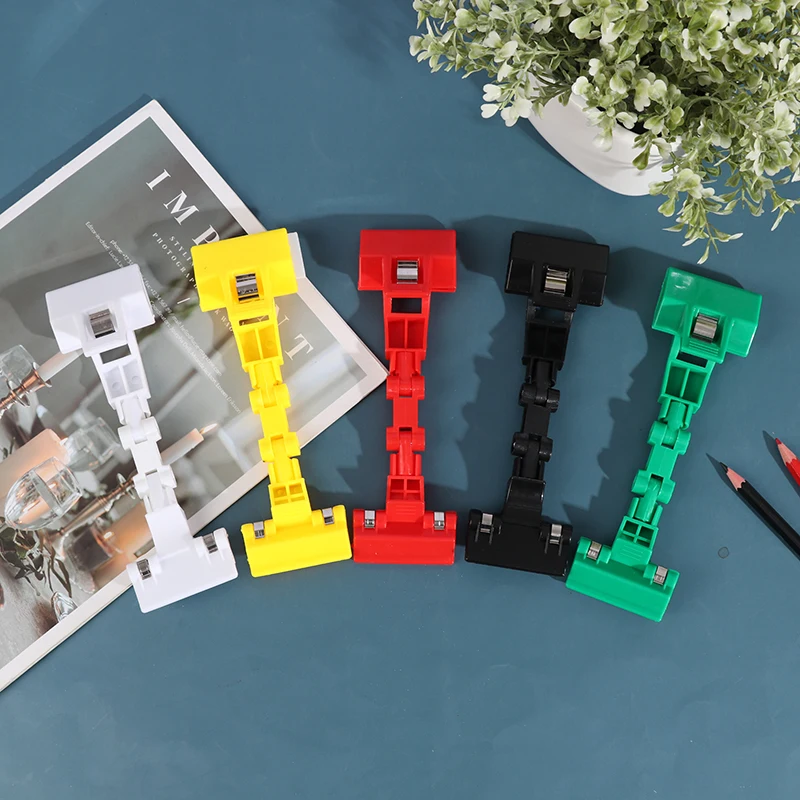 1pc Black Double Head Rotatable Picture Copy Holder Painting Clip Clamp For Drawing Boards