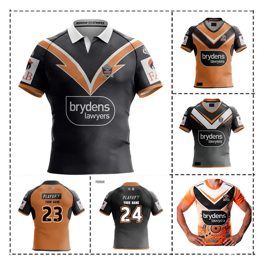 

2024 Wests Tigers Heritage Rugby Jersey 2024/25 2024 WESTS TIGERS MENS COMMEMORATIVE ANZAC TRAINING JERSEY size S--3XL---5XL