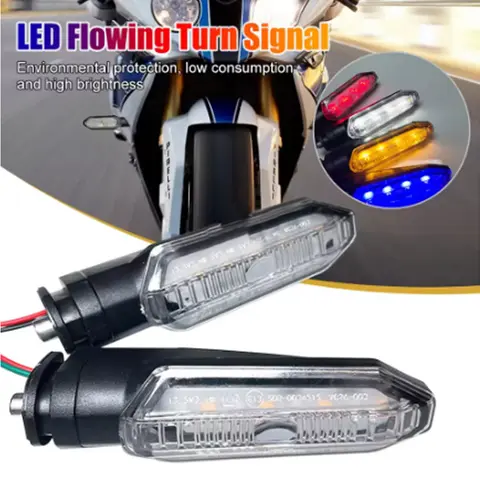 오토바이 회전 신호 동적 LED 깜박임 12V 듀얼 컬러 혼다 CRF250L ADV150 CBR650F NC750X CRF250L XADV 750 신호 램프