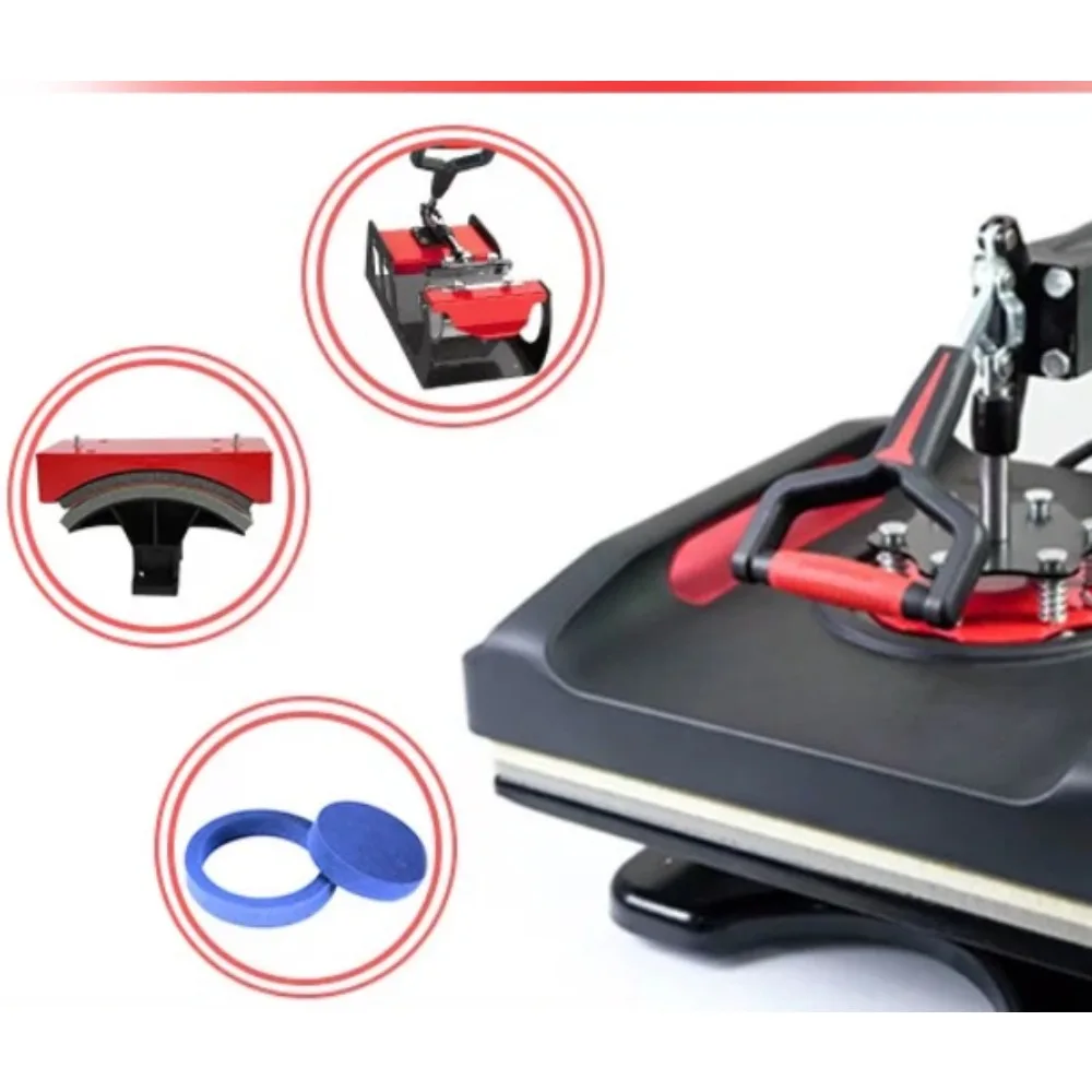 38 38cm Multifunctional Heat Press Machine 5 in 1 8 in 1 for Mug Hat T Shirt Printing