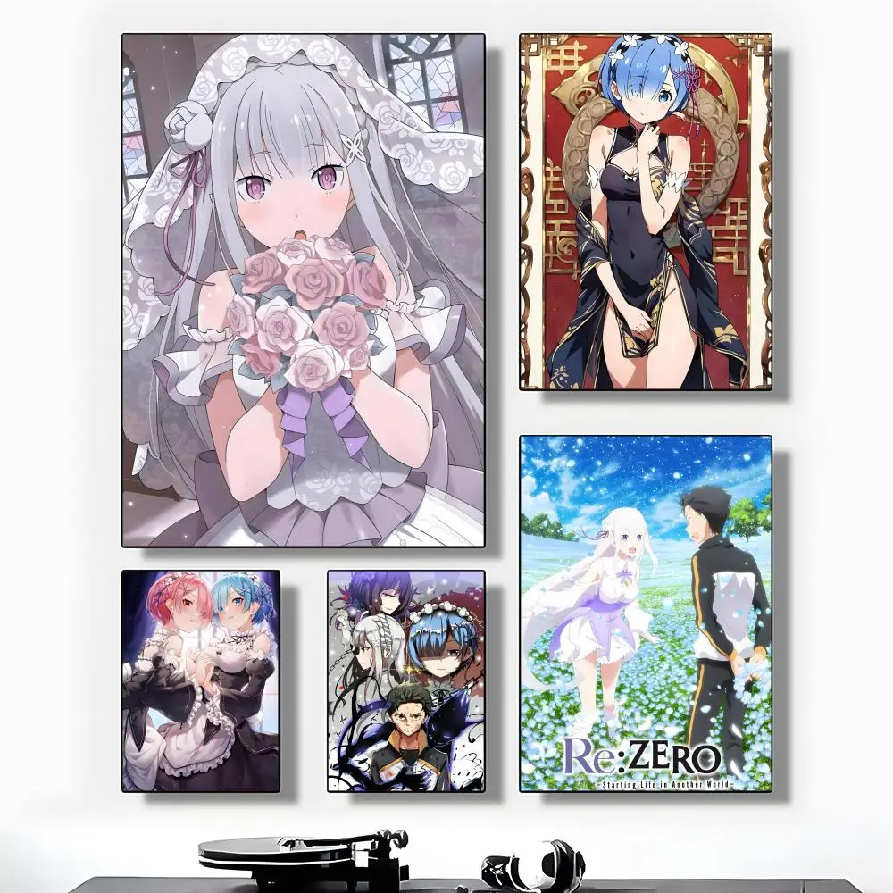 RE ZERO - Starting Life in Another Worlds Poster High-Grade Poster For Home Room Bar Cafe Decoration Art & Present