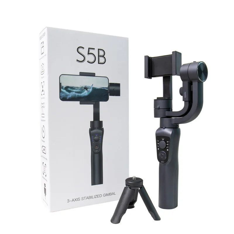

S5B Auto Ai Face Tracking Panoramic Shooting Smartphone Video Stabilizers Foldable Handheld Phone 3 Axis Gimbal Stabilizer