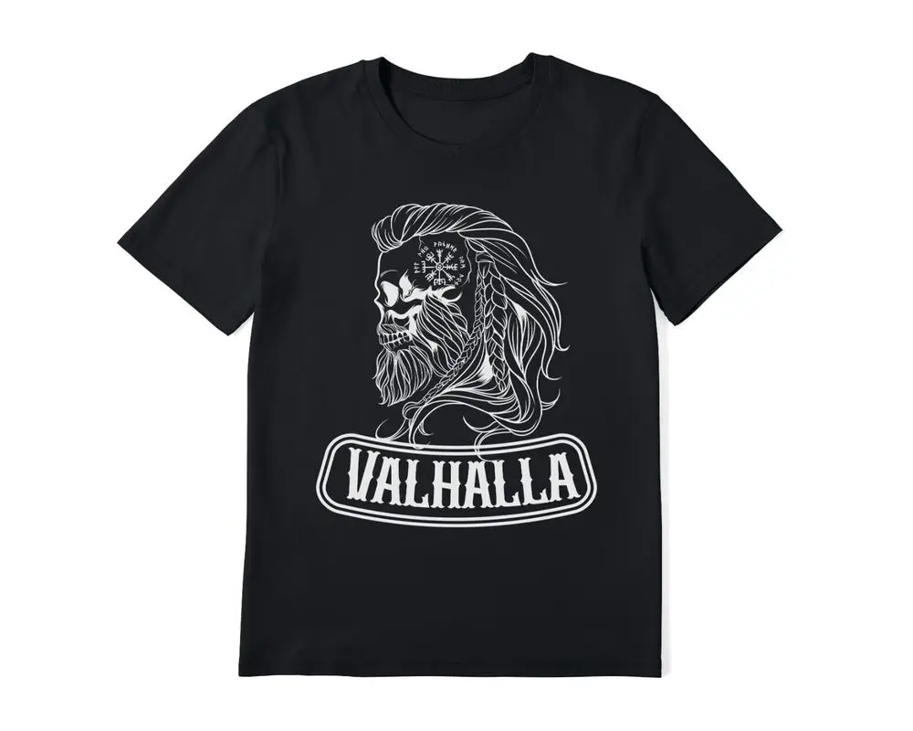 Sons of  Valhalla Ragnar Wodan  Tees Cotton Luxury brand vintage oversized