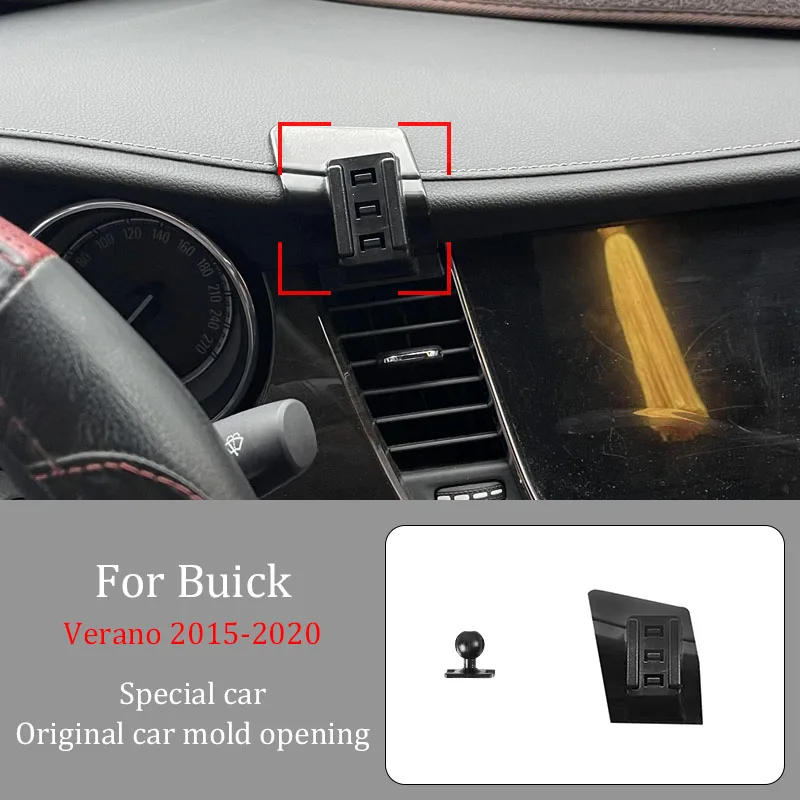 

For Buick Verano 2015-2020 Car Infrared Induction Mobile Phone Wireless Charging Bracket DIY Custom Pattern Navigation Bracket