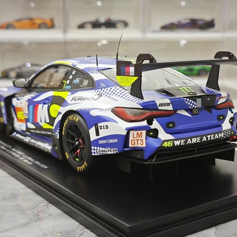 SPARK 1/18 M4 GT3 2024 Le Mans Hars Motorvoertuig Speelgoed spuitgieten Metalen Model Collectie Jongen Kerstcadeaus