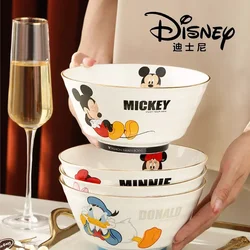 Anime Disney Mickey Mouse Taste Dish Ceramic Cartoon Dessert Plate Soy Fruit Sauce Dish Seasoning Bowl Household Mini Bowl