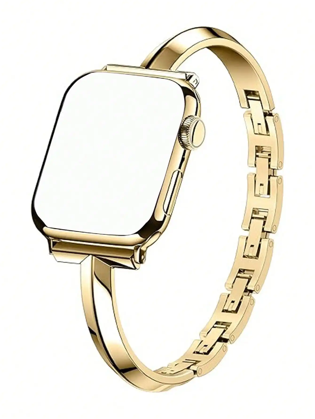 1pc Minimalist Charm Gold Metal Bracelet Watch Band, Women's Delicate Bracelet Style Wristband Compatible With Apple Watch 38 40 41 42 44 45 46 49mm S11-42mm Series 11 10 9 8 7 6 5 4 3 2 1 Summer Smartwatch，sj260627172617275037091