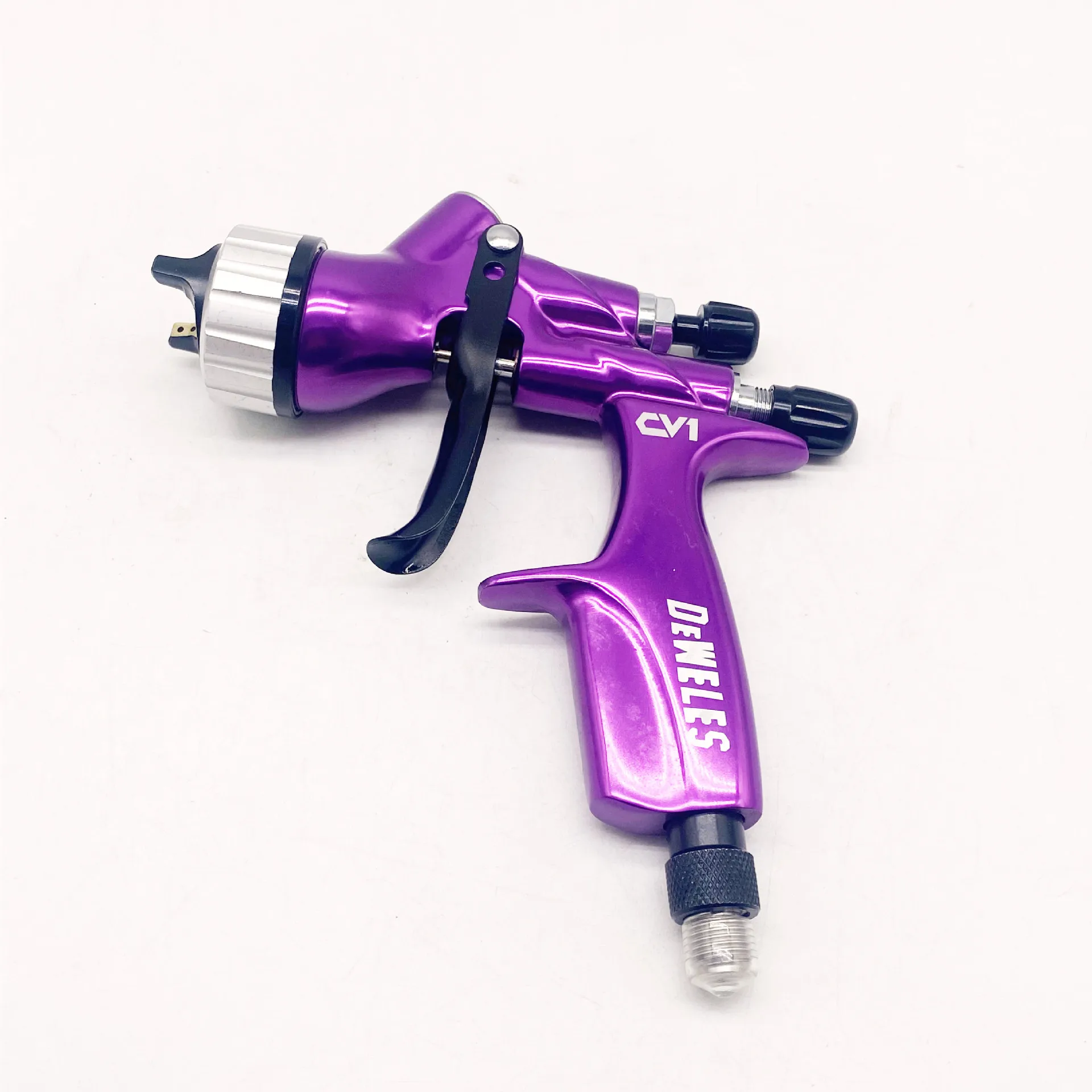 DEWELES Hvlp Spray Gun Car With 600cc Cup Good Quality Gravity Paint Cun Airbrush CV1 Pro 1.3mm Professional Spray Gun For Paint