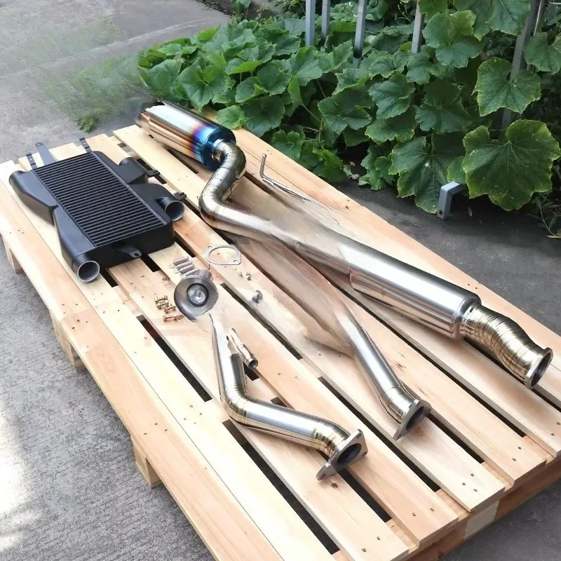 

For Nissan 370z Infiniti Q60 Titanium Exhaust Catback 2.5" Downpipe and Intercooler Kits