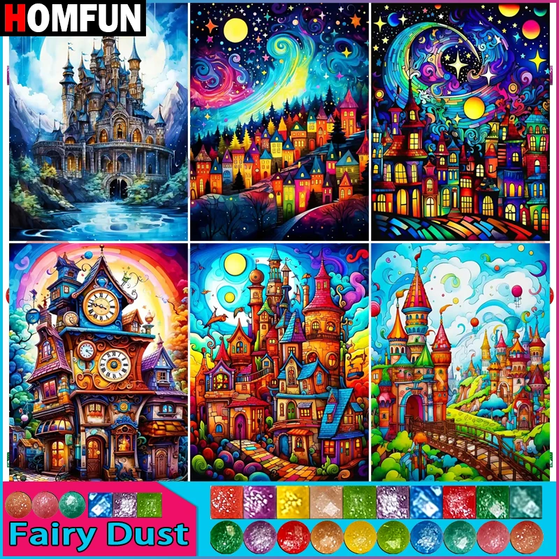 HOMFUN Fairy Dust 5D DIY Diamond Painting \