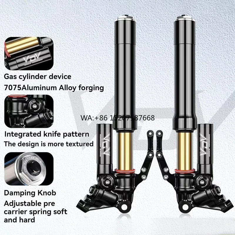 V5 Inverted Front Shockabsorber Installation Hole Distance 395mm, 46 Core Shock Absorber