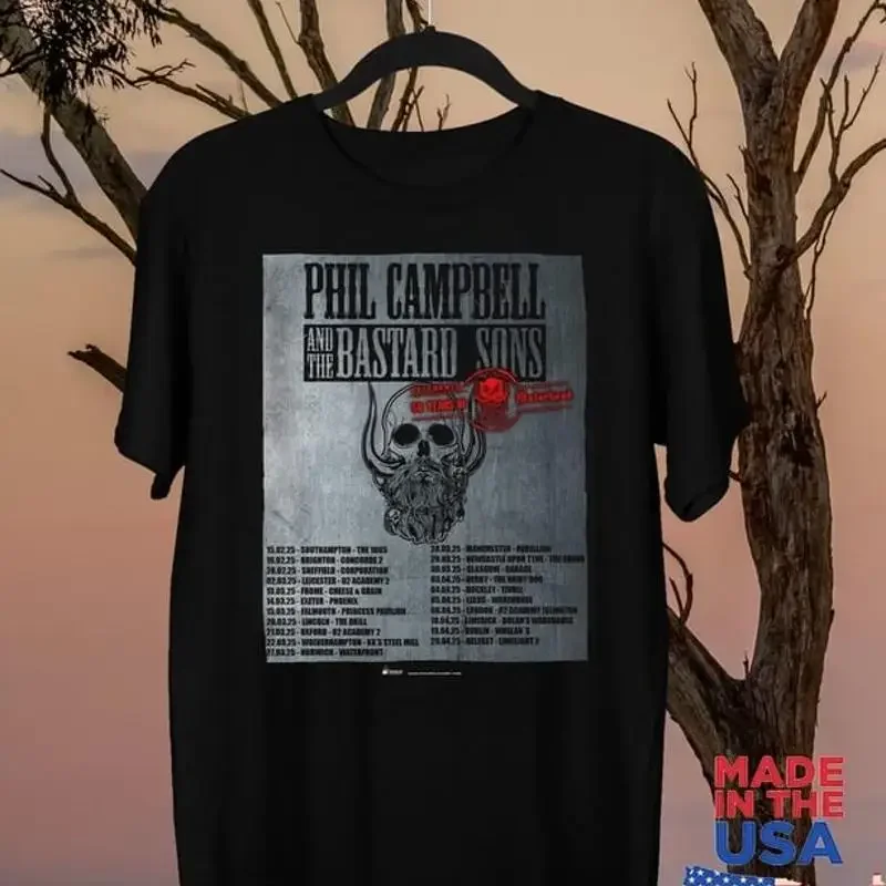 Phil Campbell The Bastard Sons Celebrating 50 Years T Shirt Size S 5Xl Et1350