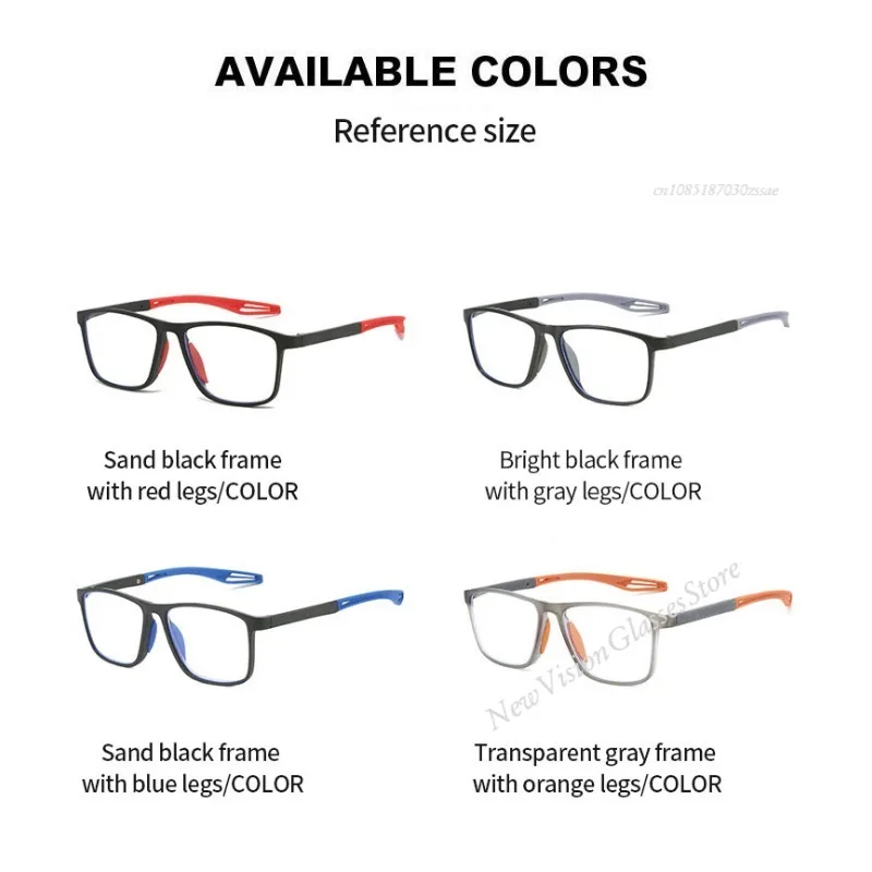Sport Reading Glasses Ultralight Anti-blue Light Presbyopia Eyeglasses Men\'s Hyperopia Optical Eyewear Diopters To +4.0 Очки