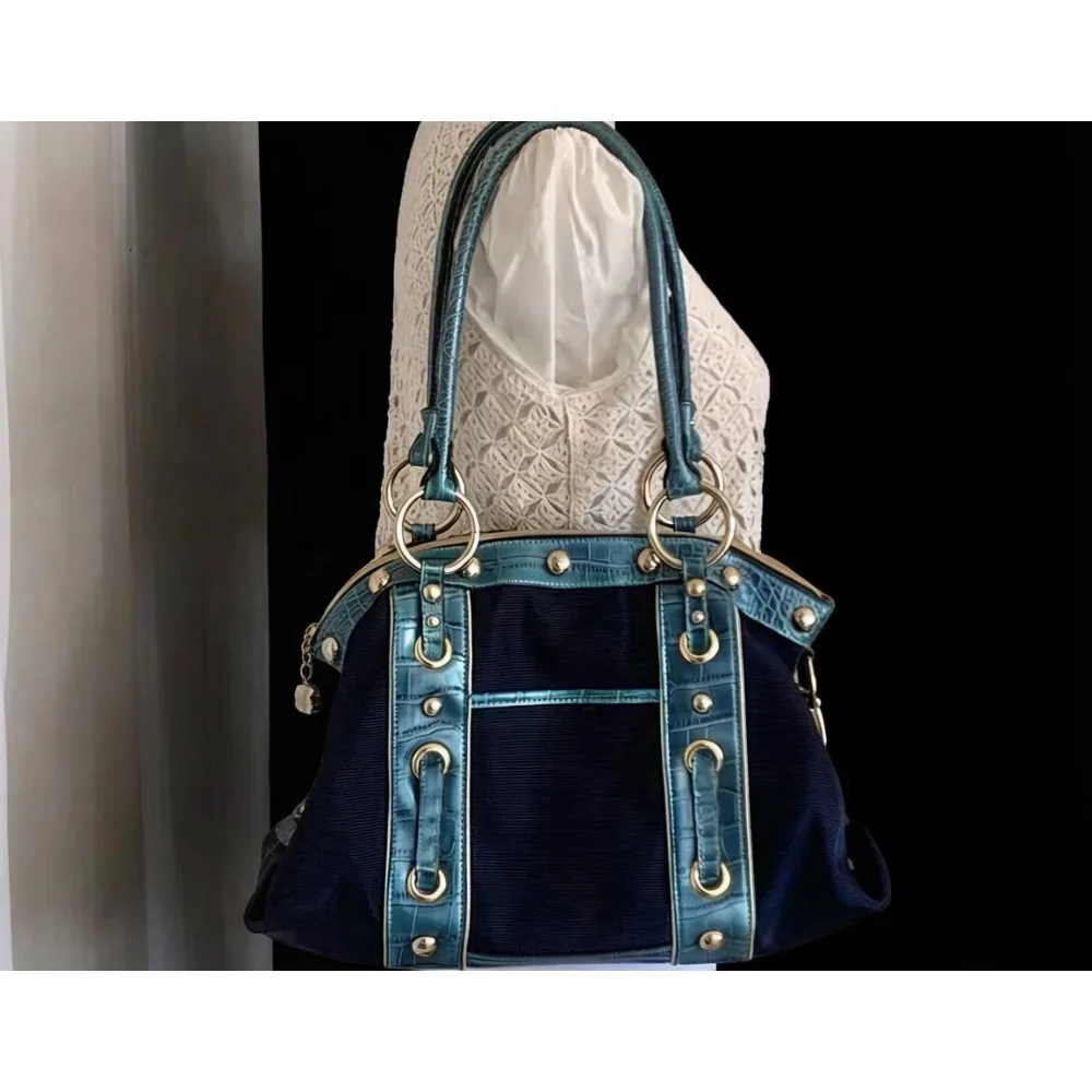 

Vintage Old School 2026 New Design Large Capacity Rivet Motorcycle Bag Single Shoulder Underarm Handbag