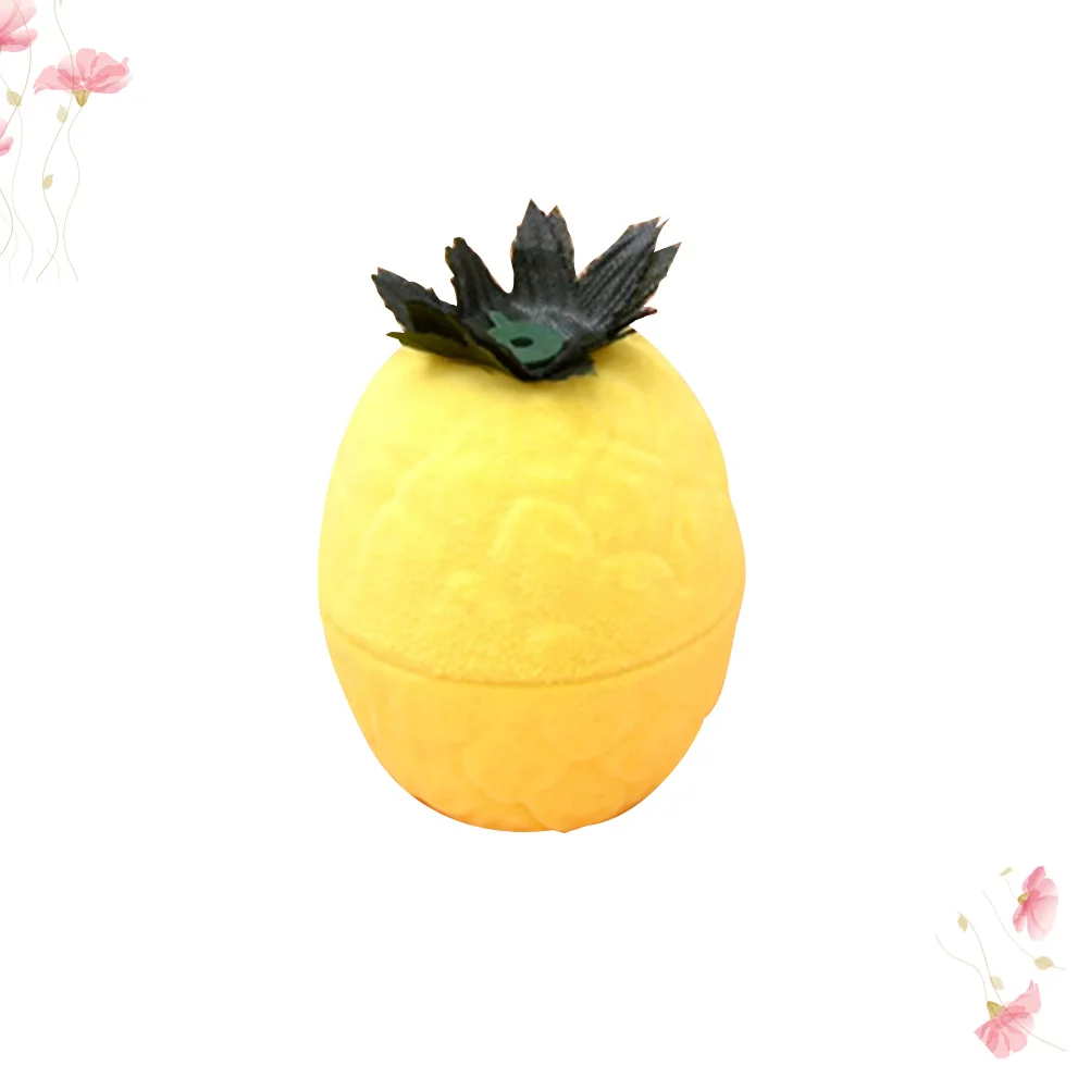 

Pineapple Shape Jewelry Case Exquisite Ring Box Portable Storage Organizer For Women Durable Fashion Gift Box