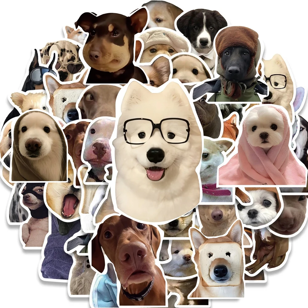 10/30/50 Stück Niedliche Hunde-Meme-Tiersticker Lustige Graffiti-Aufkleber Wasserflasche Schreibwaren Handy Kawaii Aufkleber Dekoration Spielzeug Geschenk