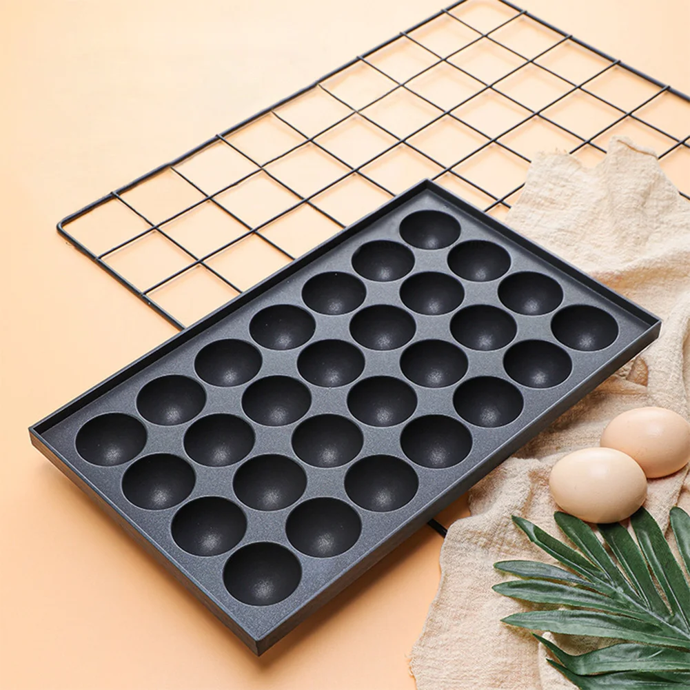 Takoyaki Baking Pan 28 Cavities Octopus Meatball Plate Nonstick Kitchen Gadgets Aluminum Japanese Takoyaki Pan for store Cooking