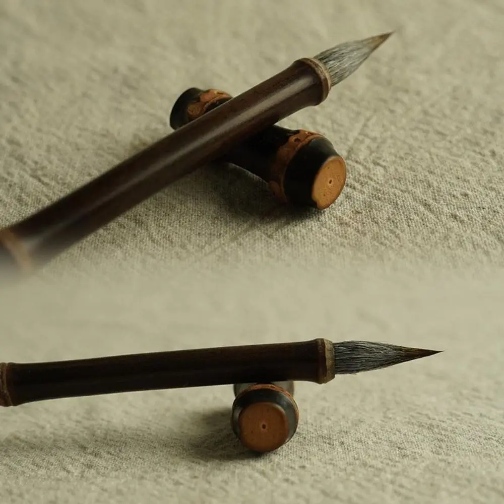 Writing Natural Bamboo Pen Rest Painting Restaurant Chopstick Calligraphy Brush Holder Teahouse Kitchen Tableware