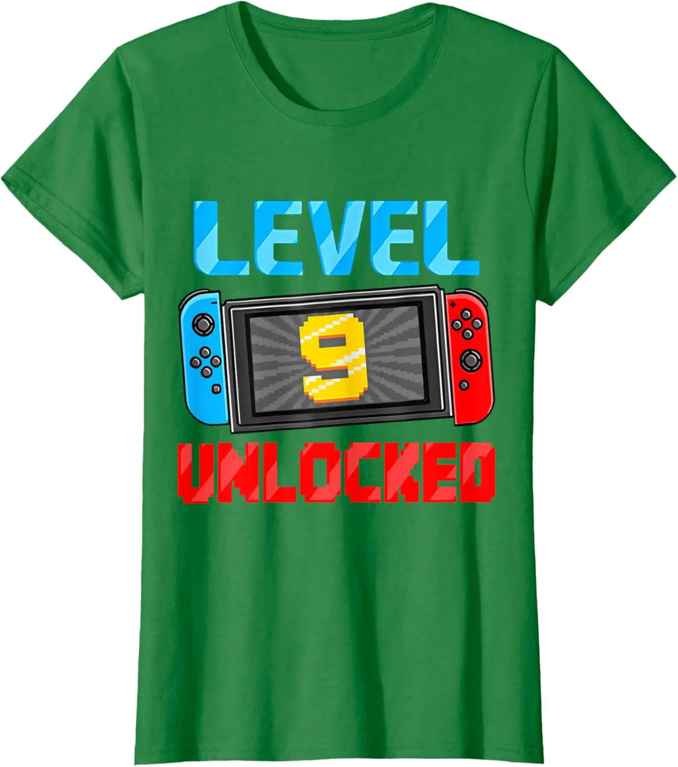Level 9 Unlocked Gamer 9th Birthday Gift Video Game Boys T-Shirt