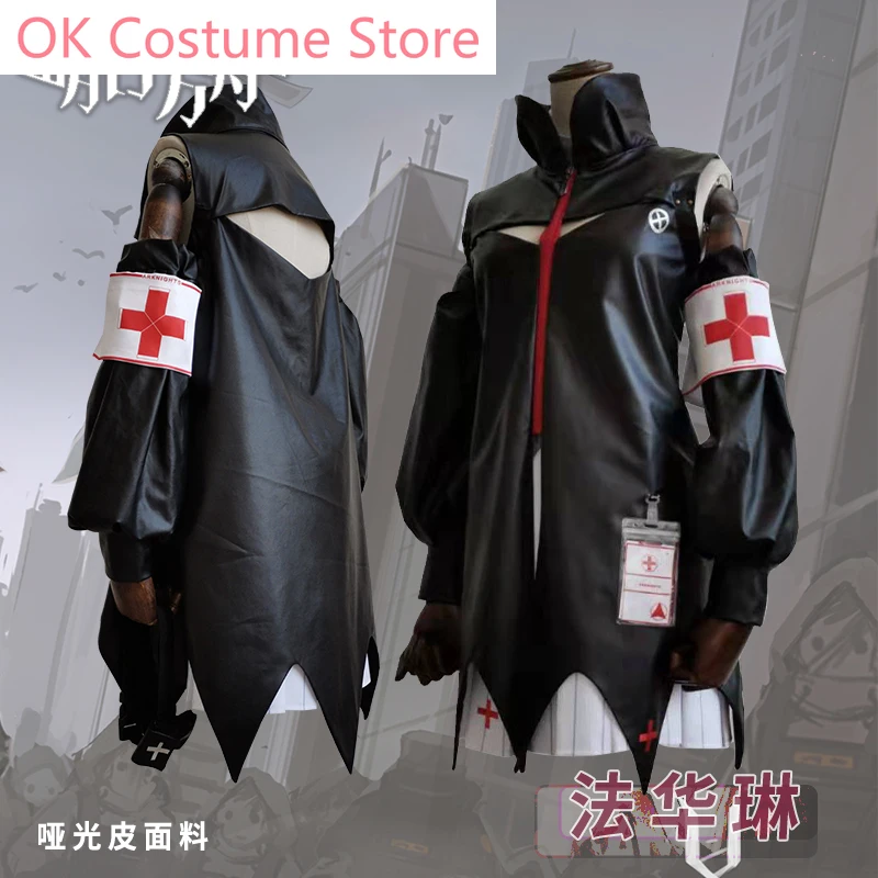 

Anime! Arknights Warfarin Game Suit Leather Uniform Cosplay Costume Halloween Party Role Play Outfit For Women Custom Made