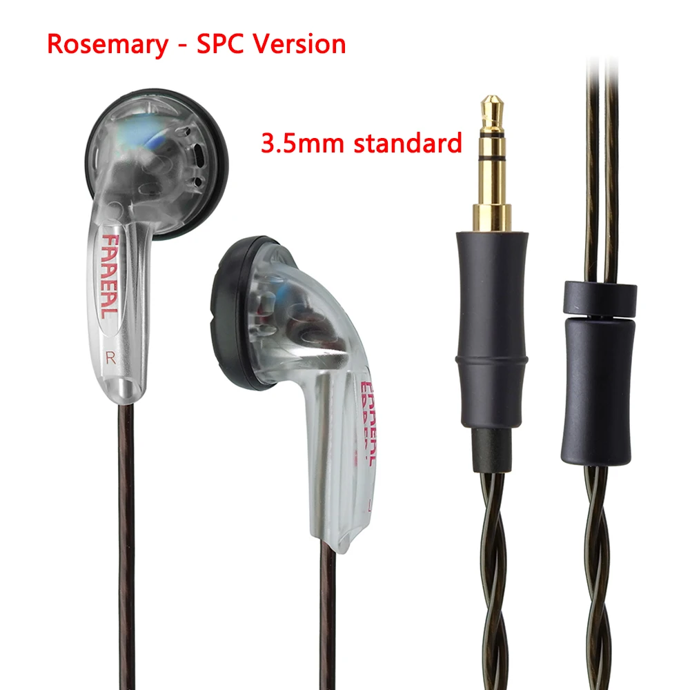 FAAEAL Rozemarijn Platte Kop Oordopjes 3.5mm Standaard/4.4mm 2.5mm TRRS Gebalanceerde Koptelefoon 150ohm HiFi Bass Muziek hoofdtelefoon Headsets