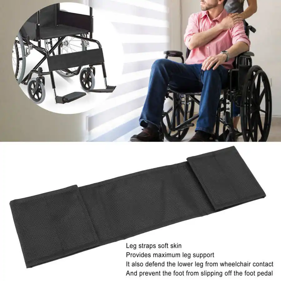 1Pc Wheelchair Leg Straps Calf Belt Oxford Cloth Band Prevents Slipping Falling Off Legs Feet Protection for Patient Elderly