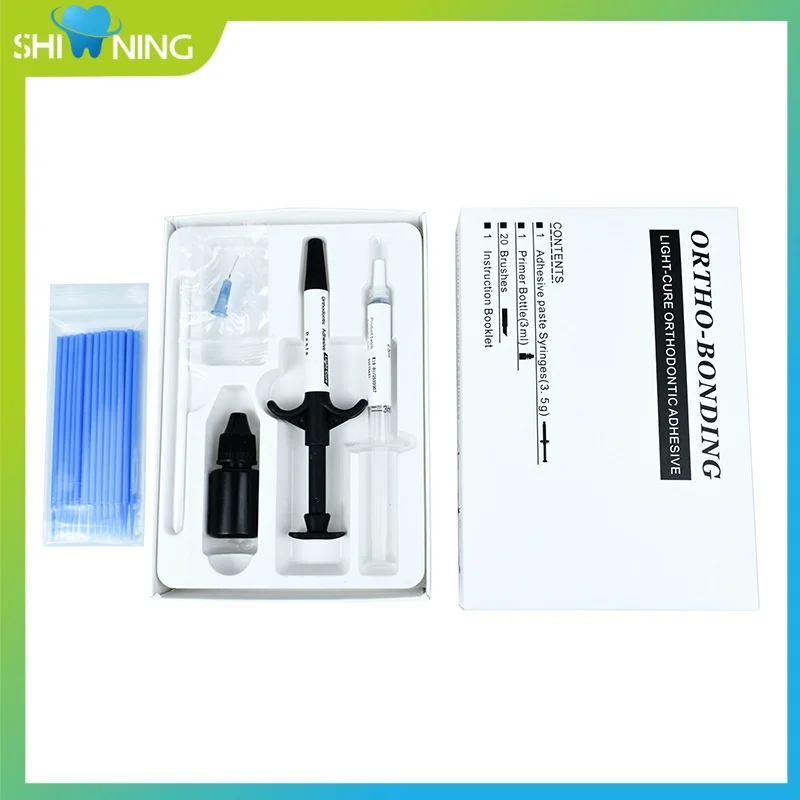 

Стоматологический ортодонтический легкий клей, полный комплект, клей, склеиваемый клей, клейкие кронштейны, щечная трубка, брекеты, система склеивания