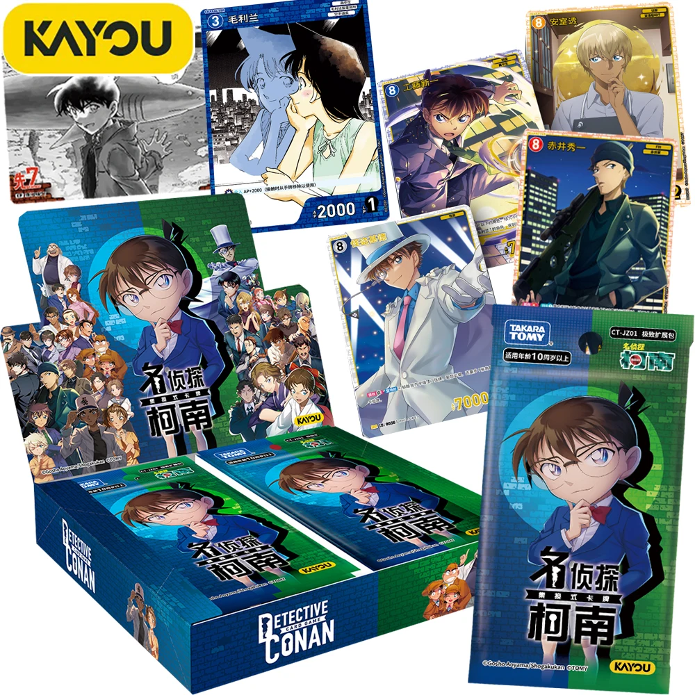

Новые оригинальные коллекционные карты Kayou Detective Conan TCG, идеальный пакет расширения, изысканные дуэльные карты с персонажами аниме, подарки для фанатов