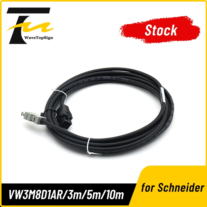 VW3M8D1AR30 3M 5M 10M 15M Encoder Cable for Schneider Lexium 32 LXM32 Servo Drive BSH Servo Motor Feedback Cable
