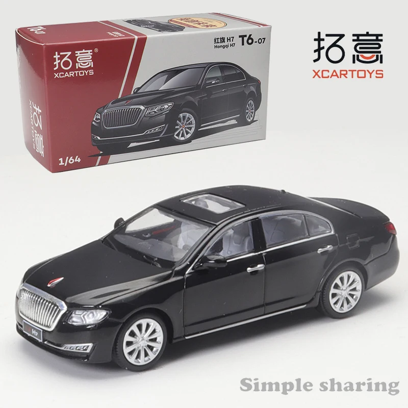 XCarToys T6 1/64 Hongqi H7 and H9 and E-HS9 Alloy Diecast Model Car Toy Collection Boy Gift Collect Ornaments