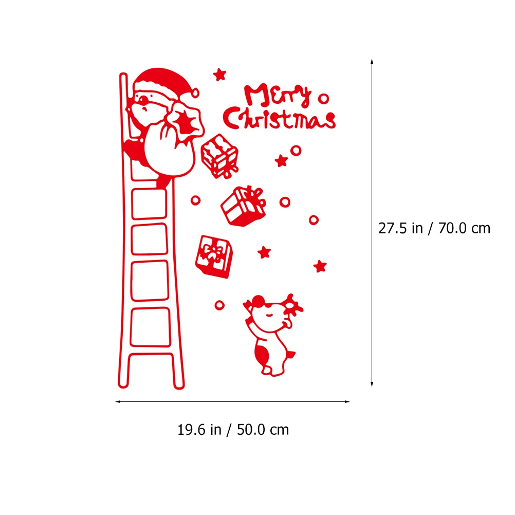 

Sticker Santa Claus Stickers Elder Christmas Decoration Pvc Material Posters Party Paster