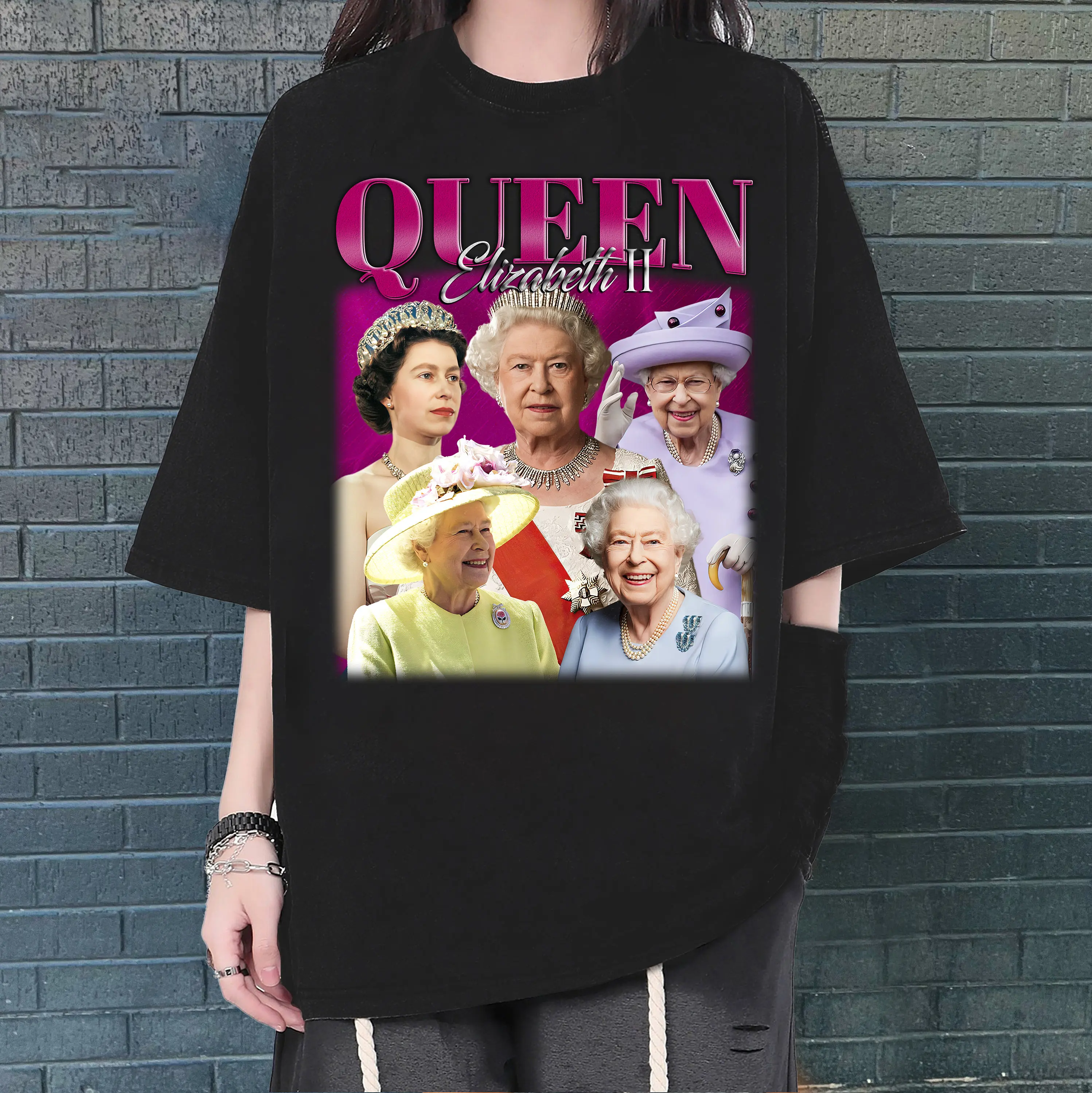 Queen Elizabeth T Shirt SweaT Hip hop Cult Movie Vintage