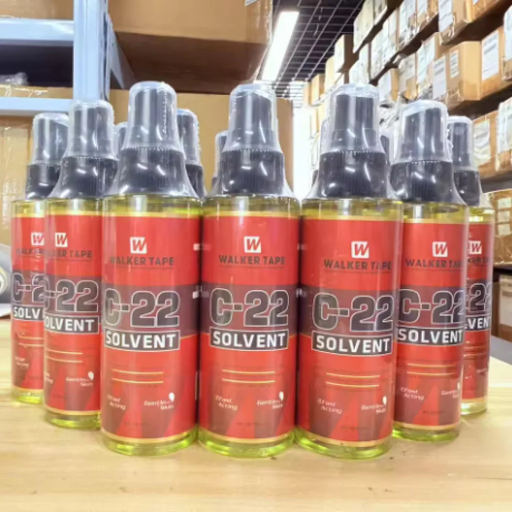 الجملة 10/20 قطعة C-22 المذيبات بواسطة ووكر الشريط مزيل الترا عقد الغراء للشعر المستعار 15 مللي ووكر الشريط خصلات الشعر المستعار الإنسان رذاذ