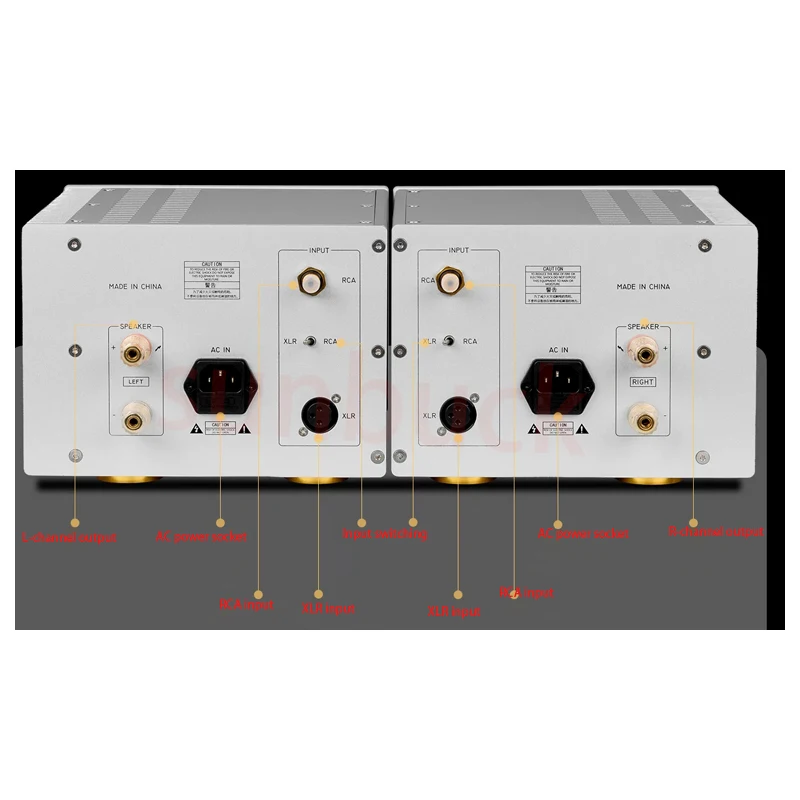 STK350 Field-Effect Transistor A B Class Dual Channel High-Power Amplifier HIFI Audio Balanced Amplifier