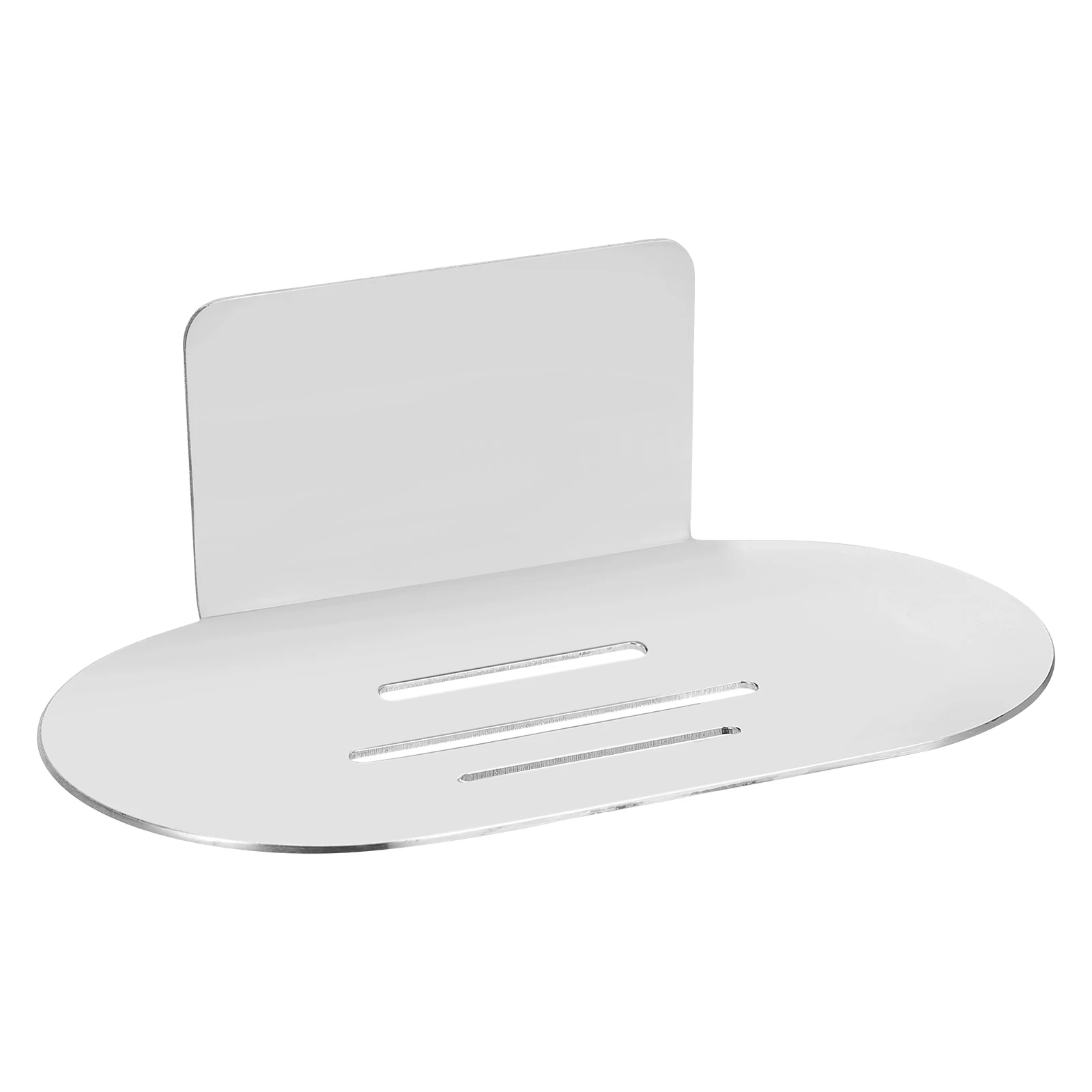 

Stainless Steel Rack Storage Holder Nail-Free Installation Drainage Rack Bathroom Shelf Hollow Design Ventilated Soap