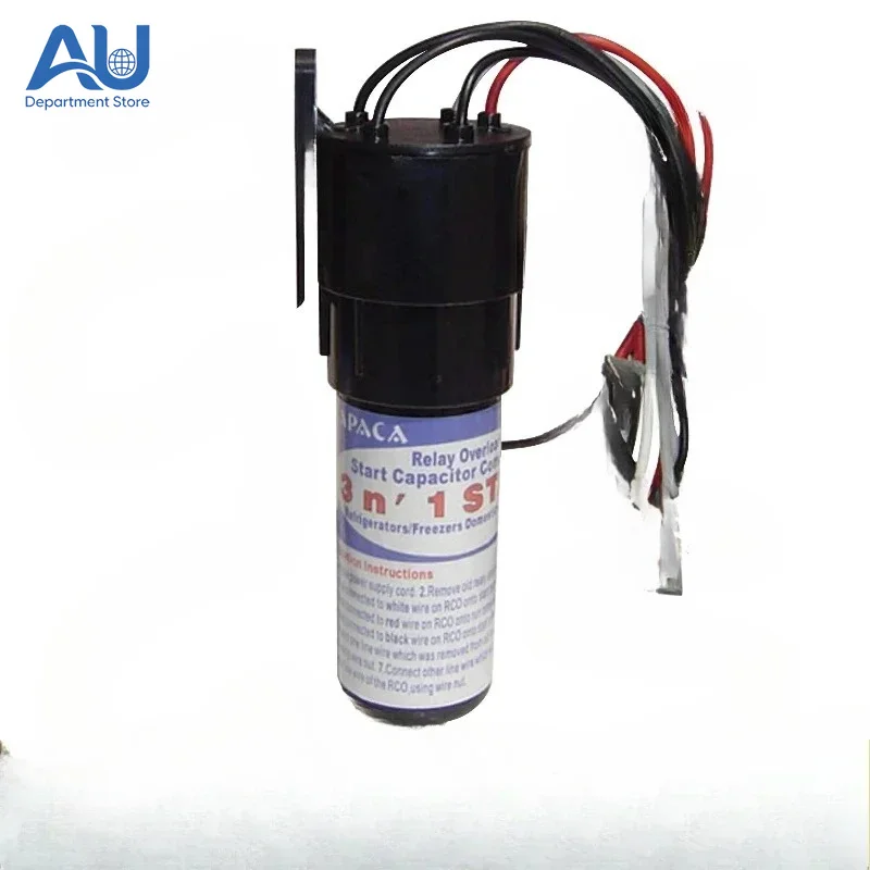 new 1pcs Universal RCO410 RCO810 RCO210 RCO610 RCO420 Refrigerator 3-in-1 Hard Start Kit Relay Capacitor For RC100 AP4503019 2P