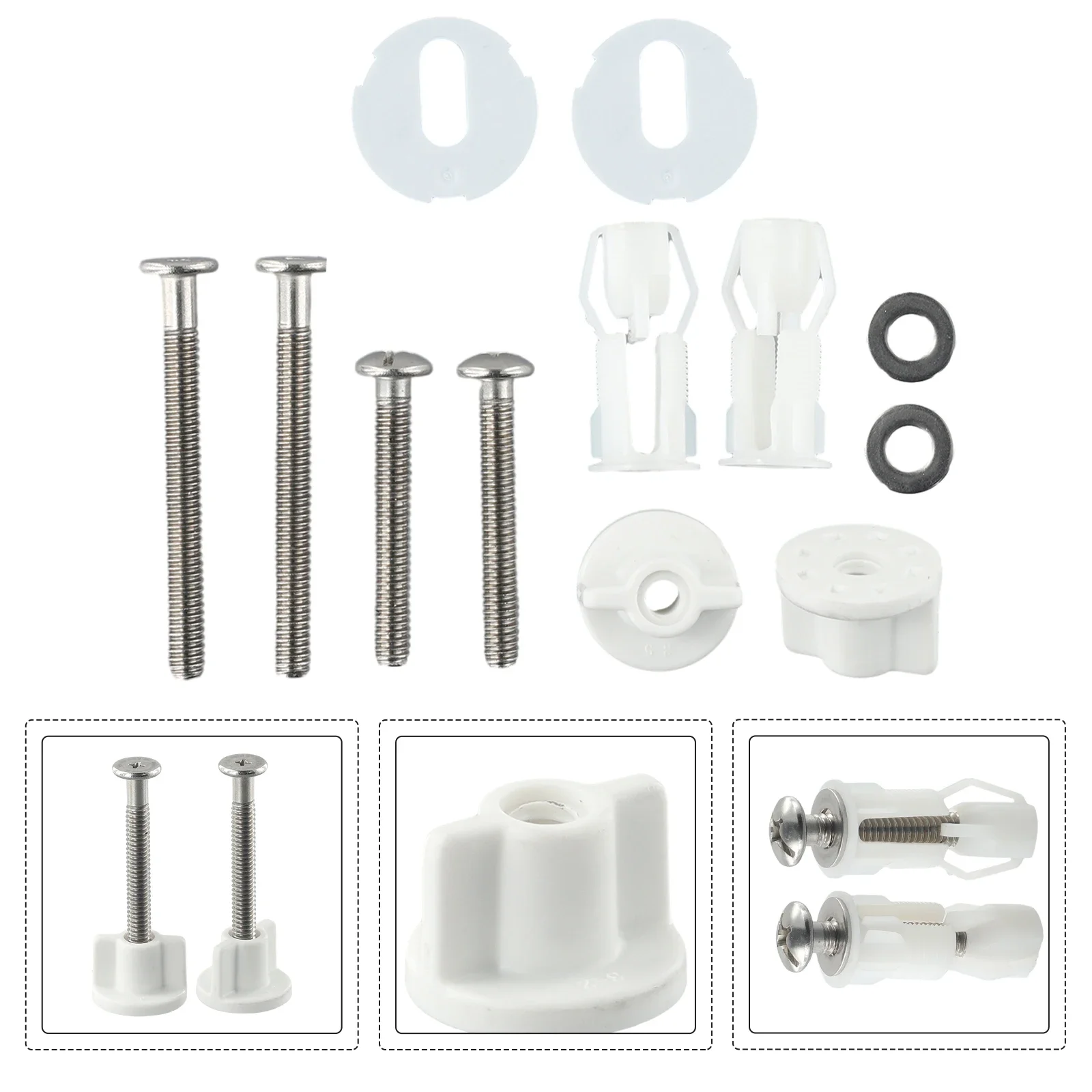 4Pcs Toilet Seat Sc… - image