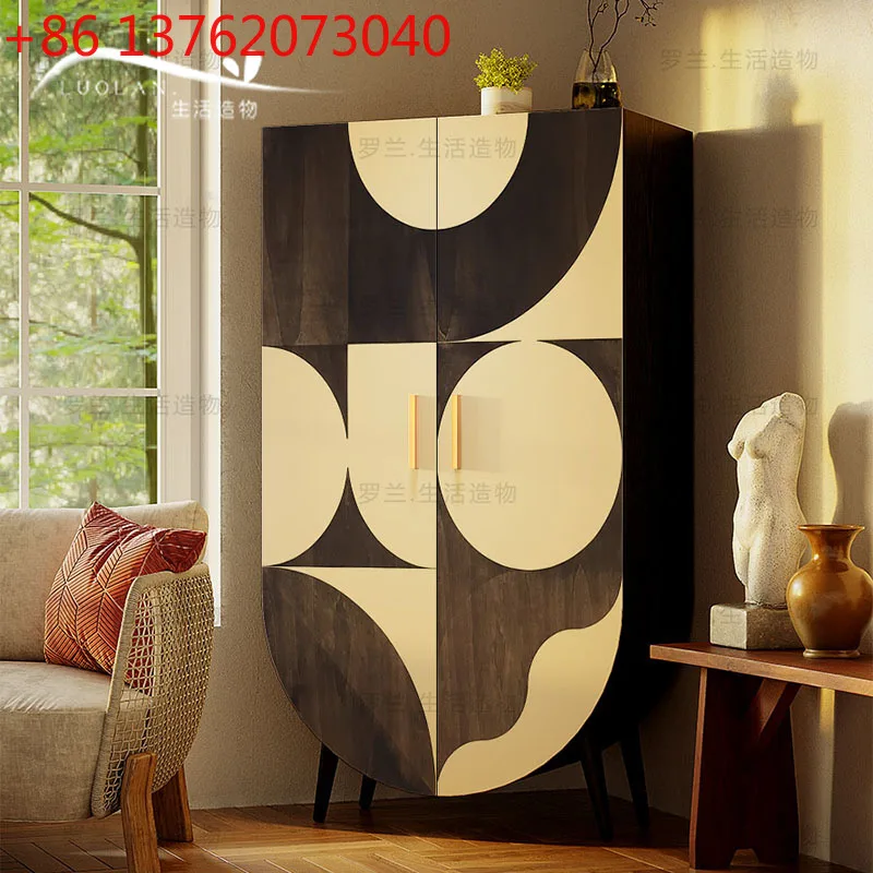 

Modern Cream Style Bedroom Solid Wood Wardrobe Cloakroom Cabinet