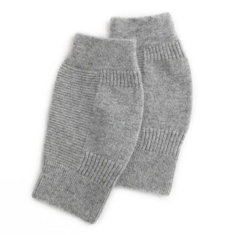 Autumn and Winter Thickened 100% Cashmere Knee Pads Warm Knitted Knee Pads Cold Protection Old Cold Legs Short Leg Warmers