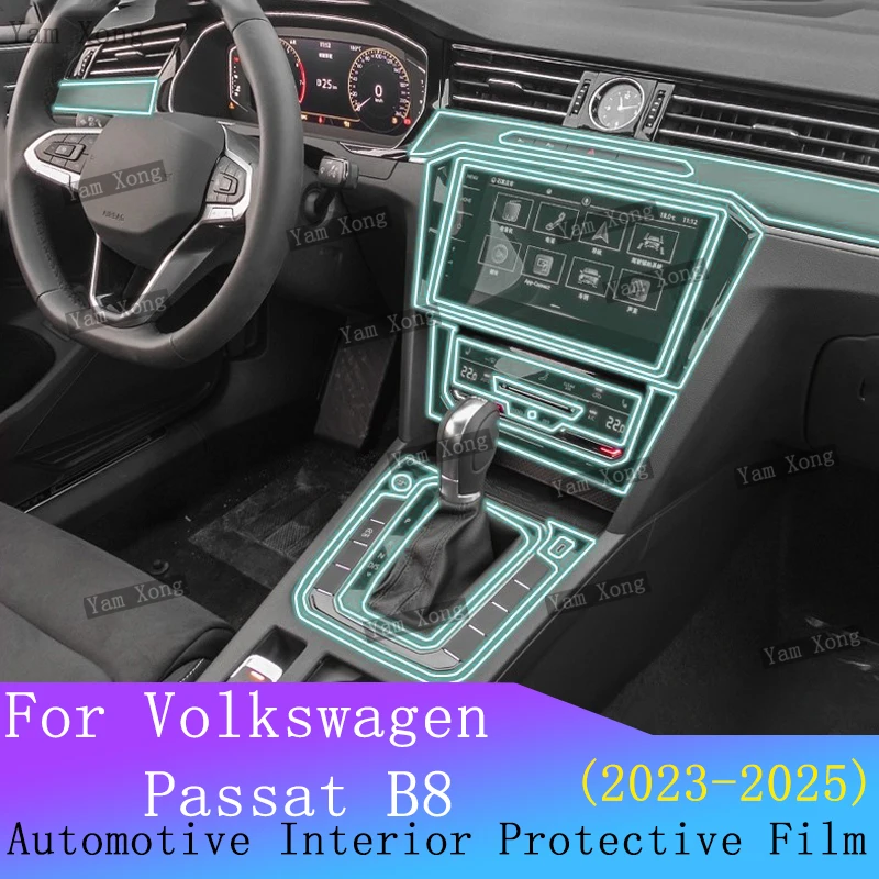 

Для Volkswagen VW Passat B8 2025-2023 салон автомобиля навигация прозрачная защитная пленка из ТПУ центральная консоль ремонт против царапин