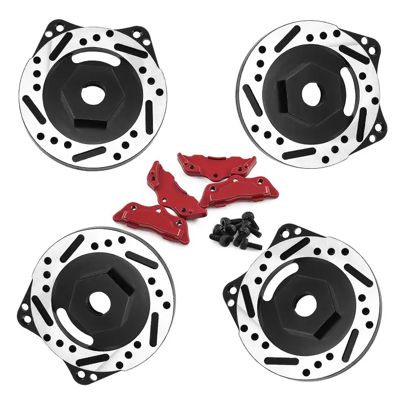 1/10 محاكاة الانجراف تسلق سيارة شقة تشغيل جميع المعادن أذن البحر قرص فرامل الفرجار 12 مللي متر مقرنة عالمية