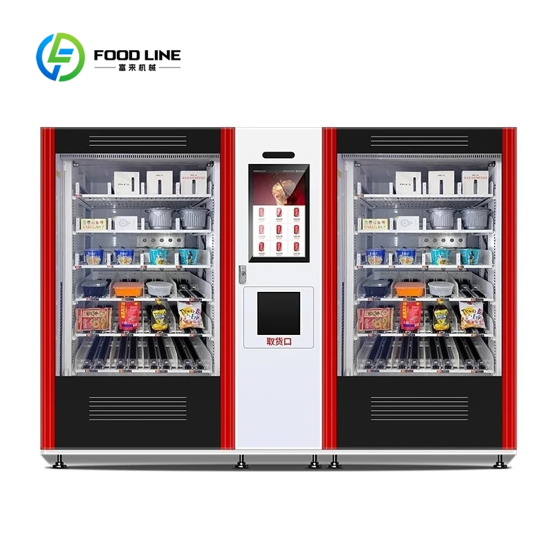 Customized Vending Machine Supplier Drinks Snacks Food Big Capacity Elevator Vending Machine Conveyor Belt