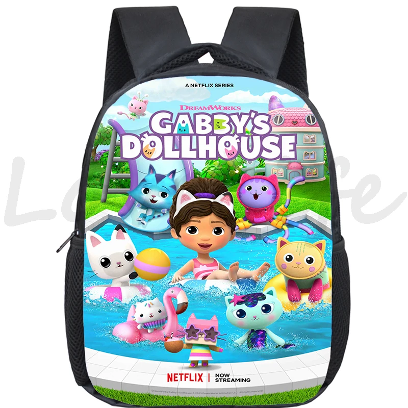 Gabby's Dollhouse Primary School Backpack Children Daily Knapsack Kindergarten Backpacks Girls Boys Kawaii Small Bookbag Mochlia