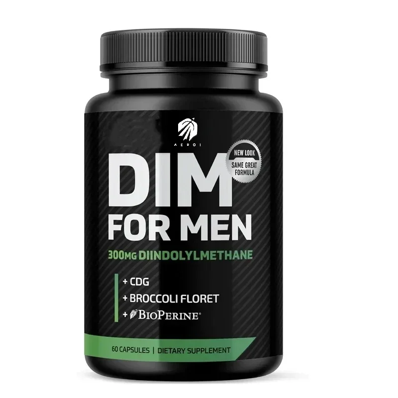 

DIM 300mg men, estrogen blockers and aromatase inhibitors | Men's hormone balance and fitness booster supplement 60 capsules