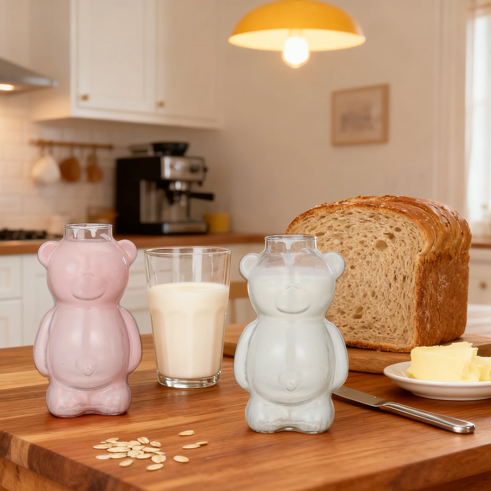 1 قطعة كوب كوكتيل الدب الشفاف نوعية جيدة تجربة شرب مريحة للحانات المنازل المقاهي كوب كوكتيل #5