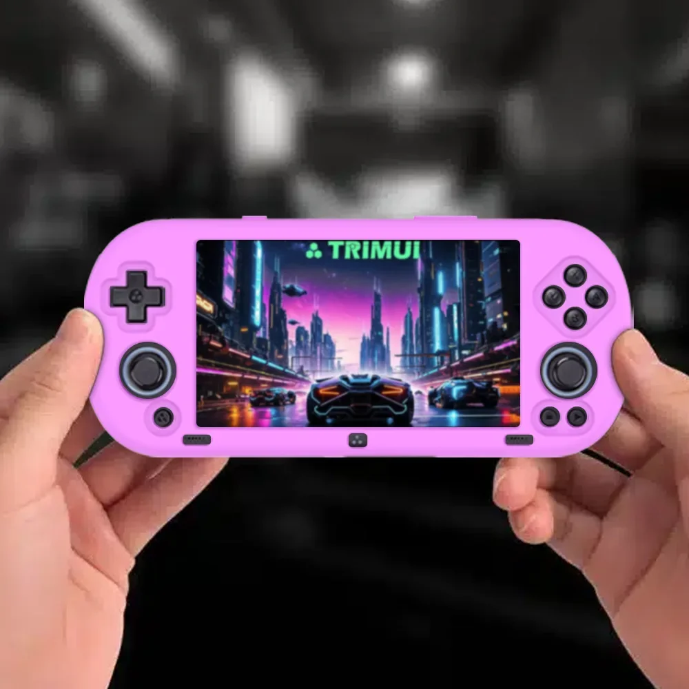 Для игровой консоли Trimui Smart Pro — защитный силиконовый чехол, водонепроницаемый жесткий чехол из ЭВА и сумка на ремешке — игровые аксессуары